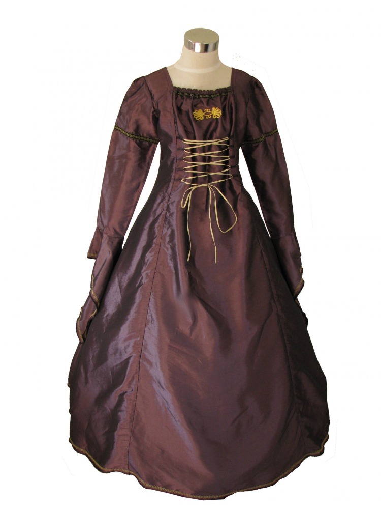 Girl's Deluxe Medieval Tudor Costume Age 10 - 12 Years Image